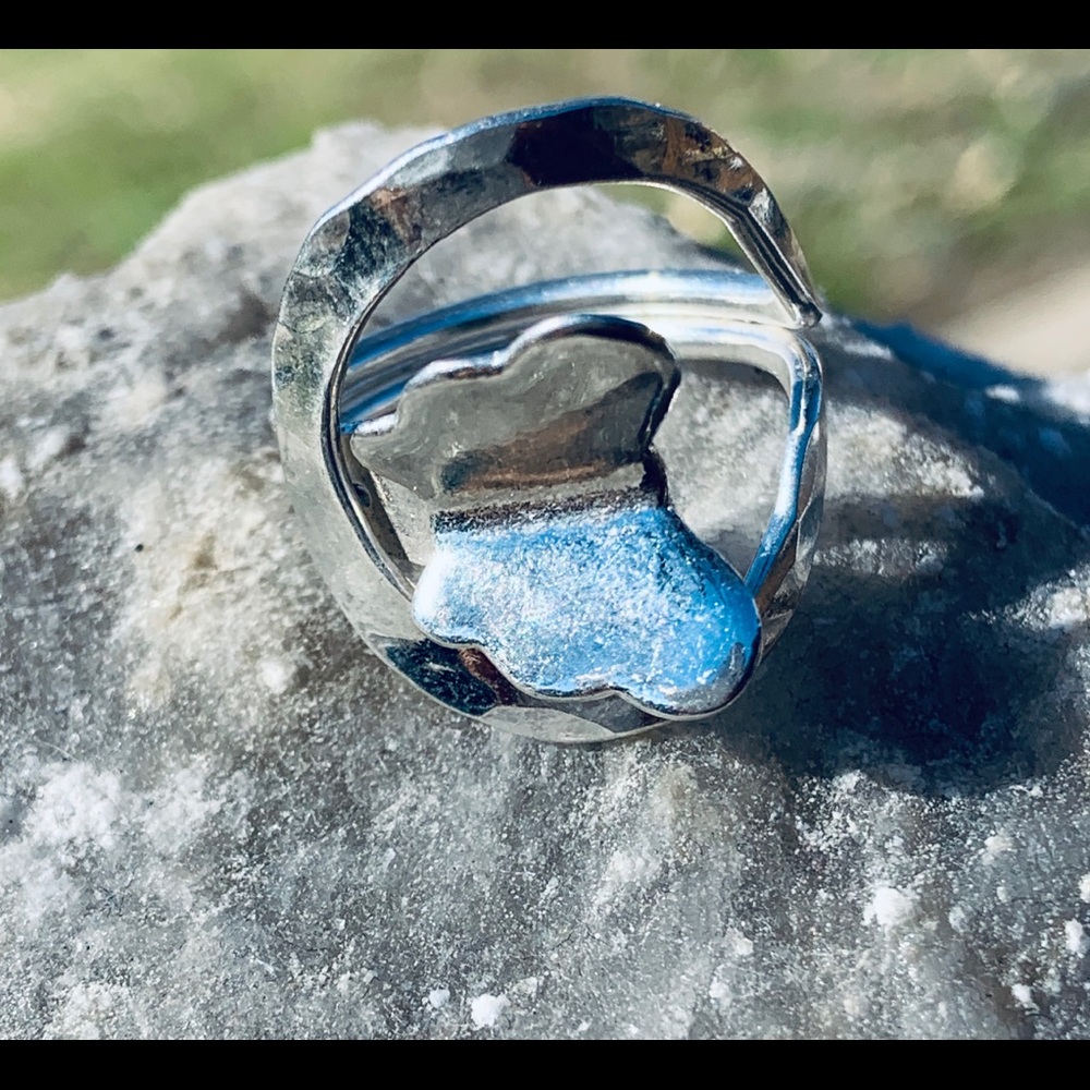 Nickel Silver Butterfly Ring